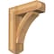 Ekena Millwork Thorton Craftsman Rough Sawn Bracket w/ Offset Brace, Western Red Cedar, 8"W x 26"D x 30"H BKT0806X26X30THR04RWR - alternate 1
